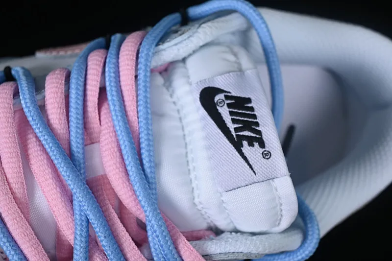 All categories Nk SB Dunk series Nk SB Dunk Low low-top sneakers Nk Dunk Low Cupid Macaron white and blue pink love vibe distressed SB strap low-top casual sneakers DD1503-109